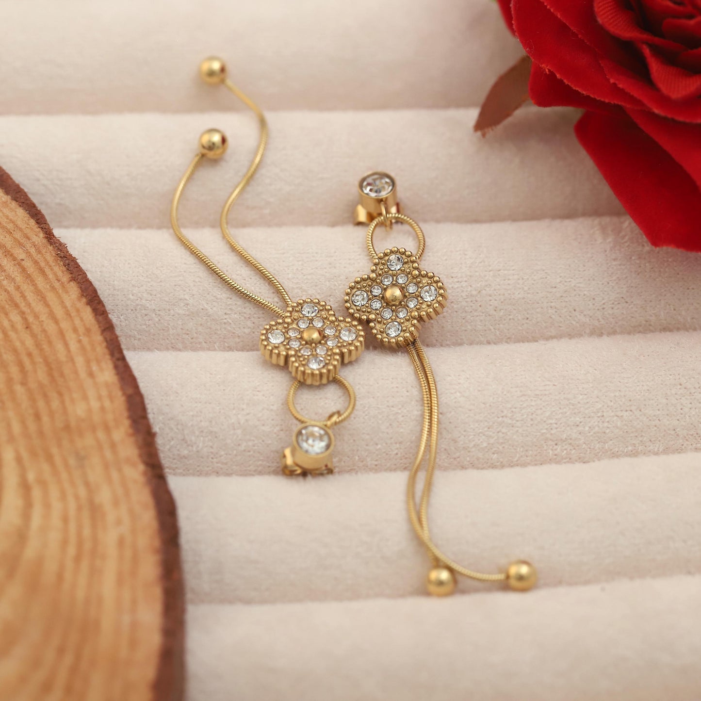 Sterling Silver Four-Leaf Clover Hoop Earrings: Lucky Charm Jewelry