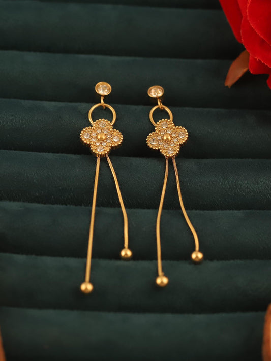 Sterling Silver Four-Leaf Clover Hoop Earrings: Lucky Charm Jewelry